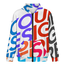 Cargar imagen en el visor de la galería, Sudadera con Cremallera para Adolescentes LM516 personalizado con patrón foto texto (impresión de imágenes múltiples)