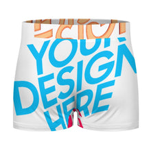Cargar imagen en el visor de la galería, Calzoncillos bóxer para hombre SDS025 estampados en puro algodón con cinturilla elástica ancha personalizado con patrón foto texto