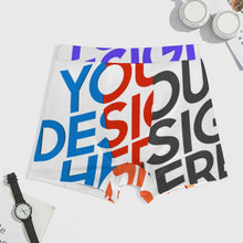 Cargar imagen en el visor de la galería, Calzoncillos bóxer de seda hielo para hombre SDS025 personalizado con patrón foto texto (impresión de imágenes múltiples)