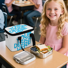 Cargar imagen en el visor de la galería, Bolsa de almuerzo / Bolsa térmica portátil personalizado con patrón foto texto