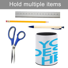 Cargar imagen en el visor de la galería, Portalápices de PU Soporte redondo para bolígrafos compartimentos para lápices y organizador para suministros de escritorio esenciales BG1613009 Personalizado Personalizada con Foto, Texto o Logo