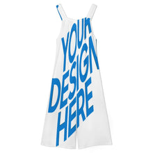 Cargar imagen en el visor de la galería, Mono de mujer con tirantes WLR personalizado con patrón foto texto (impresión de imagen única)