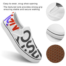 Cargar imagen en el visor de la galería, Zapatillas bajas unisex de lona personalizado con patrón foto texto