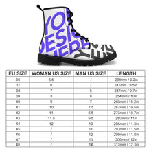Cargar imagen en el visor de la galería, Botas Martin de Invierno Unisex - Botas Totalmente Estampadas XM6205010 personalizado con patrón foto texto