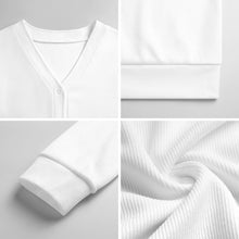 Cargar imagen en el visor de la galería, Cárdigan de mujer LM228 personalizado con patrón foto texto (impresión de imagen única)