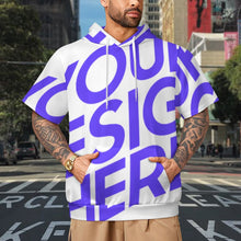 Cargar imagen en el visor de la galería, Sudadera unisex de manga corta LM250 personalizado con patrón foto texto (impresión de imagen única)