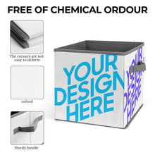 Cargar imagen en el visor de la galería, Caja de almacenamiento plegable para el hogar personalizado con patrón foto texto (impresión de imágenes múltiples)