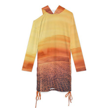 Cargar imagen en el visor de la galería, Vestido-Sudadera Personalizado con Hombros Descubiertos | Regalo Mujer