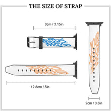 Cargar imagen en el visor de la galería, Correa Compatible de Reloj Correa de Cuero PU de Apple Watch para iWatch 5 / 4 / 3 / 2 / 1 con Estampado Frontal 3C0722006 Personalizada Impresion Completa con Foto Logo Patrón Texto