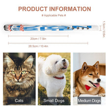 Cargar imagen en el visor de la galería, Collar ajustable para perros y gatos Q025 accesorios para mascotas personalizado con patrón foto texto (impresión de imágenes múltiples)