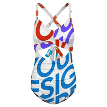 Cargar imagen en el visor de la galería, Traje de baño de una pieza para mujer SDSYY002 personalizado con patrón foto texto (impresión de imágenes múltiples)