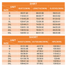 Cargar imagen en el visor de la galería, Conjunto de camisa de manga larga y pantalón corto con cordón A18TZ para mujer personalizado con patrón foto texto (impresión de imagen única)