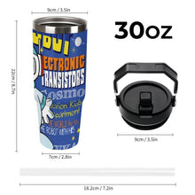 Cargar imagen en el visor de la galería, Vaso Térmico de Viaje Personalizado en Acero Inoxidable de 30oz con Pajita