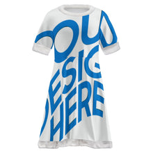 Cargar imagen en el visor de la galería, Vestido de Navidad para niñas personalizado con patrón foto texto