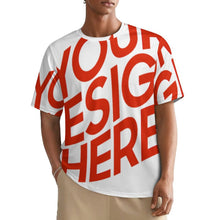 Cargar imagen en el visor de la galería, Camiseta NT de corte clásico manga corta y cuello redondo para mujeres y hombres personalizado con patrón foto texto (impresión de imagen única)