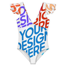 Cargar imagen en el visor de la galería, Bañador / Bikini de Una Pieza Personalizado con Volantes 294340 con Foto Logo Patrón Texto (impresión de imágenes múltiples)