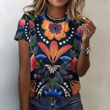 Cargar imagen en el visor de la galería, Camiseta de Algodón para Mujer Personalizada con Foto | Diseño Integral