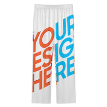 Cargar imagen en el visor de la galería, Conjunto de pijama de manga larga con cuello en V para mujer B99TZ personalizado con nombre y texto (diseño de varias imágenes)