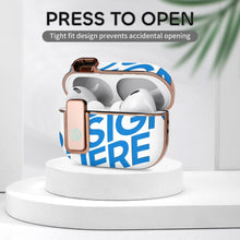 Cargar imagen en el visor de la galería, Funda para Apple AirPods Pro 2 (Banda Electrochapada) totalmente impresa personalizado con patrón foto texto