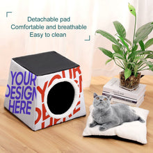 Cargar imagen en el visor de la galería, Cápsula espacial nido para mascotas, suministros para mascotas para perros y gatos personalizado con patrón foto texto (impresión de imágenes múltiples)