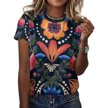 Cargar imagen en el visor de la galería, Camiseta de Algodón para Mujer Personalizada con Foto | Diseño Integral