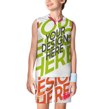 Cargar imagen en el visor de la galería, Camiseta de baloncesto con cuello en V para adolescentes KTZ personalizado con patrón foto texto