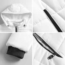Cargar imagen en el visor de la galería, Chaqueta acolchada de algodón con cremallera para mujer MWL516 personalizado con patrón foto texto (impresión de imagen única)
