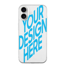 Cargar imagen en el visor de la galería, Funda protectora para iPhone 16 de Apple de piel sintética personalizado con patrón foto texto