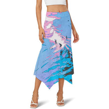 Cargar imagen en el visor de la galería, Bell-shaped Hemmed Skirt Ocean Summer