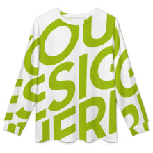 Cargar imagen en el visor de la galería, Conjunto de pijama de 2 piezas con cuello redondo para hombre LM094 personalizado con patrón foto texto (impresión de imagen única)