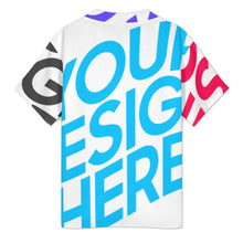 Cargar imagen en el visor de la galería, Camiseta clásica de manga corta con cuello en V para hombre J20T personalizado con patrón foto texto (impresión de imágenes múltiples)