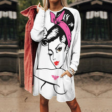 Cargar imagen en el visor de la galería, Sudadera Larga Oversize con Bolsillos | Túnica Personalizada 2XS-6XL