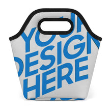 Cargar imagen en el visor de la galería, Bolsa de almuerzo portátil personalizado con patrón foto texto (impresión de imagen única)