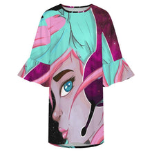 Cargar imagen en el visor de la galería, Vestido Casual Mujer con Manga de Volantes Personalizable