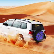 Cargar imagen en el visor de la galería, Funda de Cuero para Neumáticos con Inyección Directa UV de Diseño Personalizado Tus Patrones o Textos