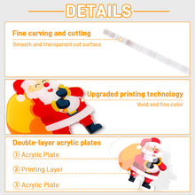 Cargar imagen en el visor de la galería, Adornos navideños para el hogar Colgante de acrílico (varios diseños) personalizado con patrón foto texto