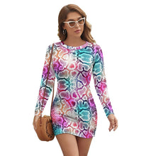 Cargar imagen en el visor de la galería, Vestido Casual de Manga Larga Personalizado | Tu Básico de Estilo