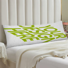 Cargar imagen en el visor de la galería, Funda de almohada de poliéster con una sola tira larga y estampado personalizado con patrón foto texto