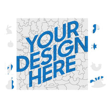Cargar imagen en el visor de la galería, Puzzles / Rompecabezas cuadrado irregular personalizado con Impresión Completa de Una Imagen con Foto Logo Patrón Texto