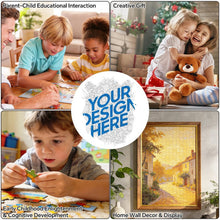 Cargar imagen en el visor de la galería, Puzzles / Rompecabezas irregular con forma de cabeza de tigre personalizado con Impresión Completa de Una Imagen con Foto Logo Patrón Texto