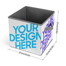 Cargar imagen en el visor de la galería, Caja de almacenamiento plegable para el hogar personalizado con patrón foto texto (impresión de imágenes múltiples)