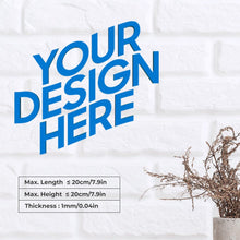 Cargar imagen en el visor de la galería, Decoración de hierro hueco (negro) personalizado con patrón foto texto
