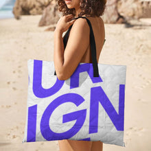 Cargar imagen en el visor de la galería, Alfombra de picnic con bolso plegable estilo cremallera personalizado con patrón foto texto