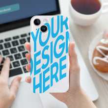 Cargar imagen en el visor de la galería, Funda protectora de plástico para iPhone 15 personalizado con patrón foto texto