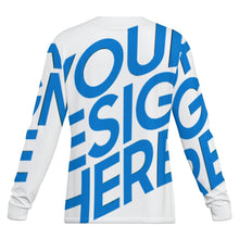 Cargar imagen en el visor de la galería, Camiseta de Seda Fría de Secado Rápido para Hombre con Cuello en V Irregular MWL698 personalizado con patrón foto texto (impresión de imagen única)