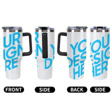 Cargar imagen en el visor de la galería, Taza de acero inoxidable 304 de gran capacidad para coche personalizado con patrón foto texto