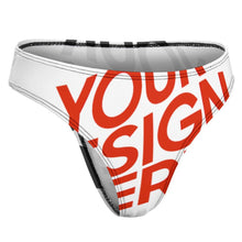 Cargar imagen en el visor de la galería, Tanga de seda hielo para mujer NZ207 personalizado con patrón foto texto (impresión de imágenes múltiples)