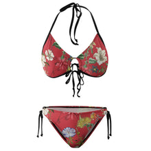 Cargar imagen en el visor de la galería, Bikini de Lazos Ajustable con Fruncido | Traje de Baño Personalizado