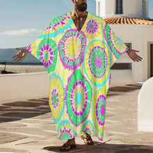 Cargar imagen en el visor de la galería, Túnica Larga con Mangas Mariposa Personalizable | Vestido Caftán