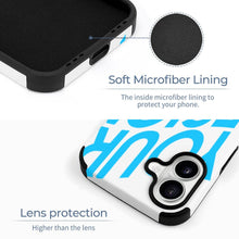 Cargar imagen en el visor de la galería, Funda para móvil de piel sintética para iPhone 16 personalizado con patrón foto texto